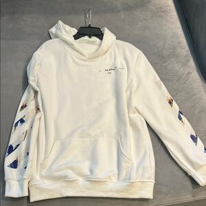 Off-White Men's White Hoodie